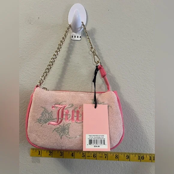 Juicy Couture Wing It Mini Wristlet Purse – Pink Diamond Butterfly - Picture 3 of 10